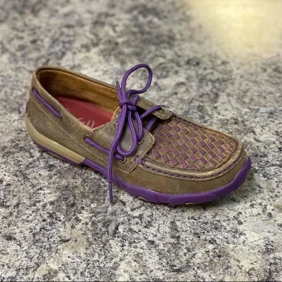 Twisted X Shoes Twisted X Womens Driving Moc Bomberpurple